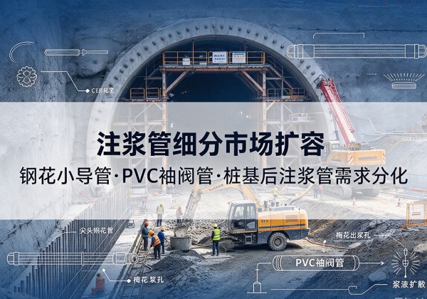 宁海注浆管细分市场扩容，隧道钢花小导管、PVC 袖阀管、桩基后注浆管需求分化